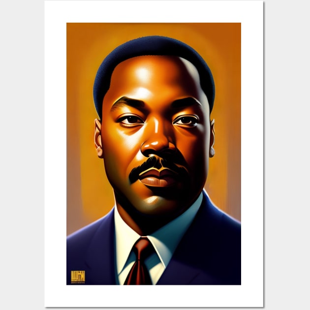Black History Month Martin Luther King Jr Wall Art by Fun and Cool Tees